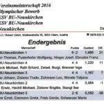 Olympischer Bewerb VM 2016