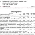 Stadtmeisterschaft Senioren Sommer 2017 Ergebnis 1